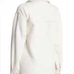 RDI  Textured Knit Shirt Jacket In Solid Cream Photo 1