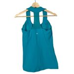 Lululemon Scoop Neck Luon Athletic Tank Top Surge Teal Blue 8 Photo 3