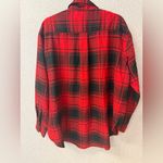 H&M  Women's Size Medium Oversized Long Sleeve Plaid‎ Shirt button down shirt Photo 3