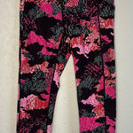 Calvin Klein  Performance Pink Black Leggings Compression Medium Artsy Pocket Photo 0