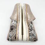 Michele Lopriore Loafer Shoes Womens 9.5/10 Pink Floral Metallic Platform READ Photo 2