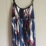 Forever 21 Painted Tie Dye Empire Waist Mini Sun Dress M Photo 0