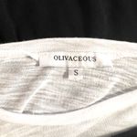 Olivaceous Black white layered sweater long sleeve top S Photo 7