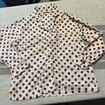 Victoria's Secret  Pink Black Polka Dot Pajama Shirt Top M M Photo 0