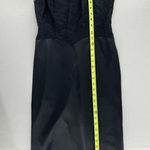 Vanity Fair Vtg  Slip Dress Black Size S Witchy Sexy Lace Coquette Lingerie Emo​​ Photo 12