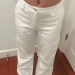 Princess Polly White Cargo Pants Photo 6