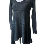 Vocal | Grey Tunic Top with Faith Cross & Wings, Sz S Photo 4