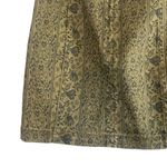 Free People Floral Detail Olive Straight Denim Mini Skirt Women Sz 4 Photo 5
