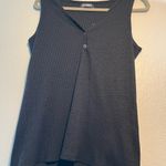 Flamingo Urban Black Fitted Sleeveless Tank Top Mini Dress SZ M 1/4 Button Blue Size M Photo 4