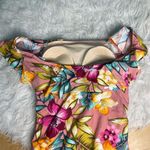 Kona Sol  Women's Off The Shoulder Flounce High Coverage One Piece Swimsuit Photo 8