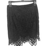 Signature 8  Lace Skirt Small Black Side Zip Pencil style Retro Vintage Flapper Photo 3