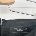 Akira Womens Bondage Bodycon Pencil Skirt Size S Black Cutout Strappy Hem Detail Photo 2