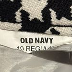 Old Navy  Pixie Chino Pants Stretch Cotton Women’s 10 Black & White Houndstooth Photo 8