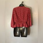 Stella Luce  red floral blouse Photo 2