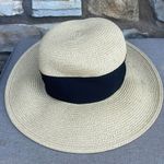Scala  beige straw hat with black ribbon Photo 3