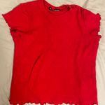Brandy Melville Red Shirt One Size Good Condition Photo 0
