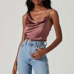 ASTR the Label Larisa Satin Chain Strap Top Photo 7