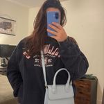 Abercrombie & Fitch Baby Blue Faux Leather Crossbody Bag Photo 4