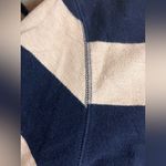 IZOD  Navy and White Striped Sweatshirt M loose fit rugby stripes M Photo 5