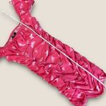 Urban Outfitters  Brenan Printed Ruched Mini Dress Pink Large Photo 6