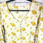 Free People Dylan Thermal Floral Bodysuit - Sunny Weather - XL Photo 5
