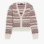 Rag and Bone  Willow Fair Isle Wool Cardigan Photo 16