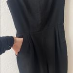 Pins and Needles Black Tapered Pleated Pocket Jumpsuit Zip Back Tank Size 2 Photo 3