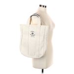 Tory Burch Mercer Natural Canvas Medium Tote Bag Photo 1