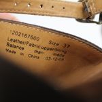 Dansko Addison Brown Copper Patent Leather Wedge Sandal Size 7 Photo 5