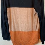 Temofon long sleeve sz XL stripes casual comfy cozy neutral basic career teacher Blue Photo 3