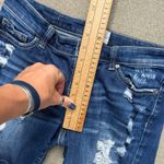 BKE  Stella Distressed Stretch Blue Jean Shorts Size 27 ABK1930 Photo 6