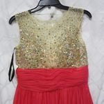 Milano Formals Fuchsia & Gold Beaded Evening Gown – Size 6 – NWT Photo 2
