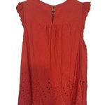 Torrid Red Short Flutter Sleeve Embroidered Lightweight Blouse Women Sz 2 SZ 2X Photo 1
