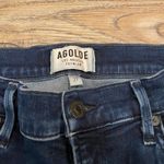 AGOLDE  Dark Wash Frayed Ankle Zipper Fly Skinny Jeans Women's size 27 Photo 1
