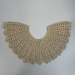 Handmade Antique Vintage Crochet Lace Collar Victorian Beige Edwardian Boho Stunning Photo 2