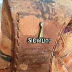 Schutz leather boots slouch ankle boots multi color doodle drawing floral Size 8 Photo 7