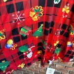 Womens sleeveless Christmas holiday party plaid swing skirt midi dress red XL Photo 1