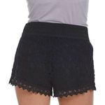Ambiance Apparel Womens  Black Lace Shorts - Sz S Photo 1