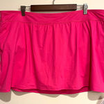 Lands' End  Swim Skirt Swimsuit Bottom Built in Brief Hot Pink 24W NWT Photo 0