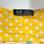 ZARA  Floral Print Puff Sleeve V-Neck Faux Wrap Blouse Yellow Multi Size Medium Photo 15