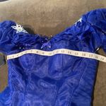 Women’s Blue Fairy Tale Prom Party Dress Butterflies Corset Back Size 10 NWT Blue Photo 8