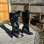 Schutz  Women's‎ knee high black leather boots size 9 Photo 3