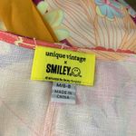 Unique Vintage  x Smiley® Purple/Pink Florals Wrap Midi Dress in Multicolor Photo 12