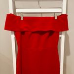 Calvin Klein  Red Off-Shoulder Dress – Size 6P Photo 4