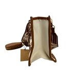 Steve Madden NWT  BWebber Canvas Satchel Bag Cream Natural Crossbody Logo Strap Photo 4