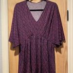 Dear Scarlett Flowy Purple Blue Women’s Devoted Heart Dreamer Top Small NWT Photo 0