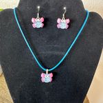 Glittery Crab Jewelry Set Photo 0