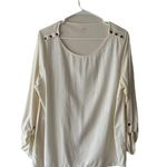 J. JIll Modal Button Shoulder Long Sleeve Top Photo 7