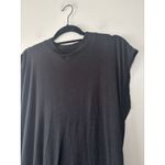 Free People Beach Women's Black All Day Long Midi T-Shirt Dress Small Photo 5