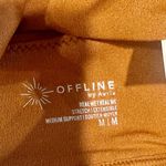 Aerie NWT Offline by  Real Me Ruched Sports Bra in Carmel - Size: Medium Photo 2